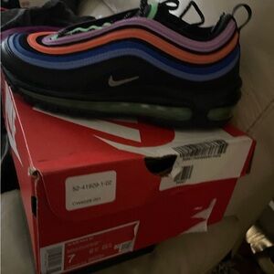 Nike Air Max 97 Black and Multicolor Shoes